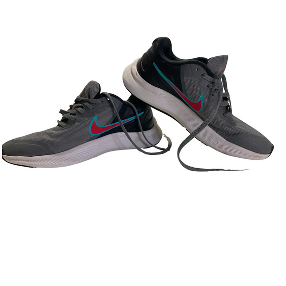 Nike Star Runner 3 (GS) Smoke Grey, Siren Red Black Youth Size 5Y DA2776-008 - Picture 6 of 6